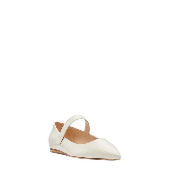 NEW Stuart Weitzman GALA MARYJANE FLAT Ivory sz 7 - Picture 3 of 8